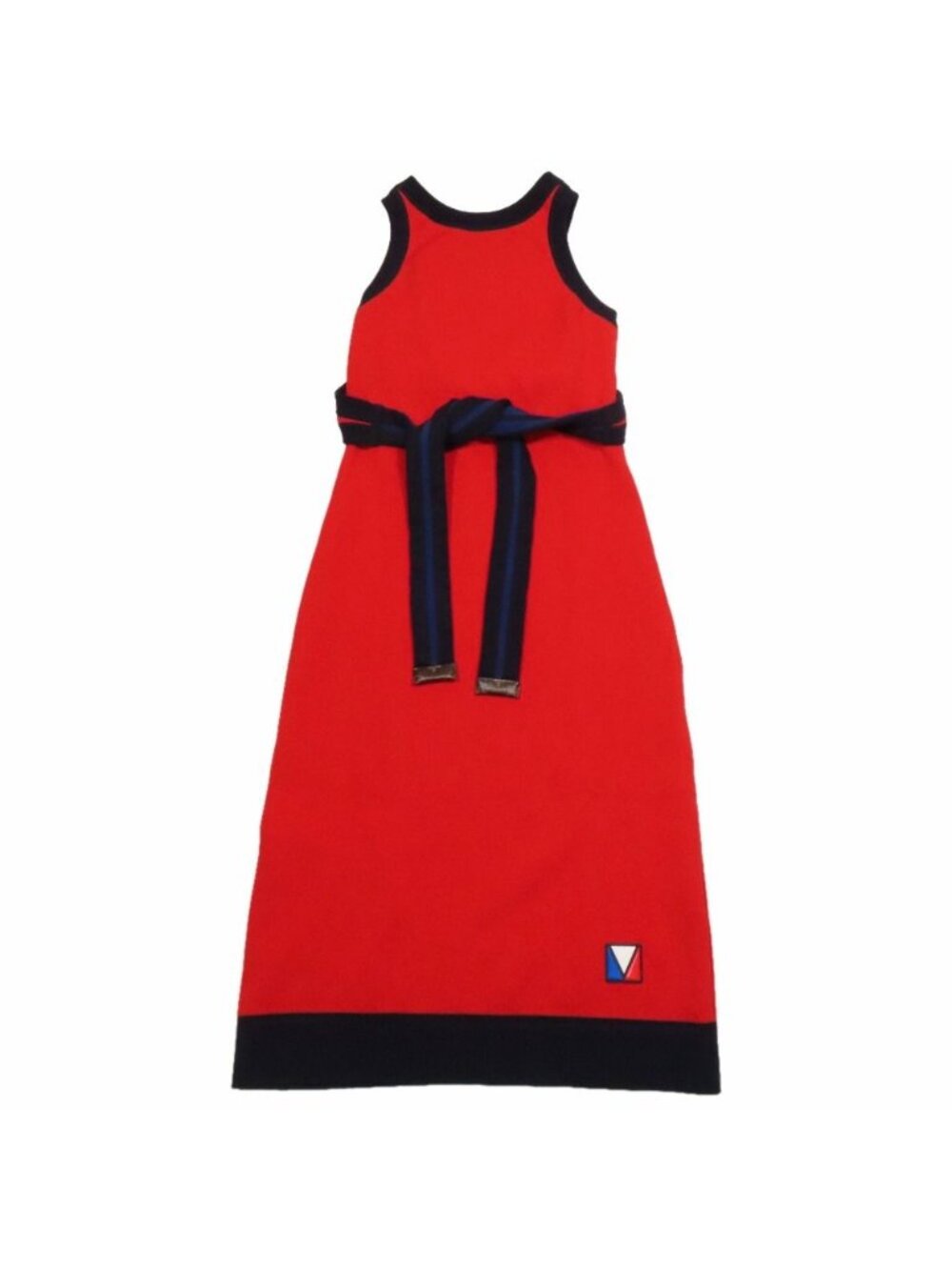 Louis Vuitton America's Cup Sleeveless Dress Wrap Tie Design S